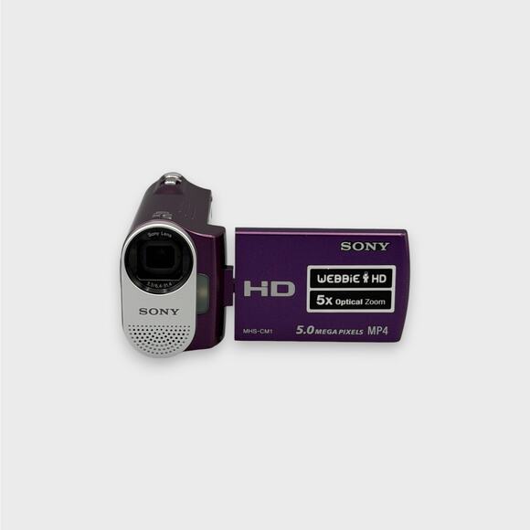 Sony Webbie MHS-CM1 Digital CamcorderHD VideoPurple